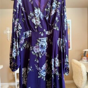 Floral Purple Dress